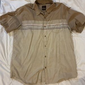 Men's Brown Short Sleeve Shirt